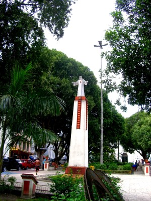 Die Christus-Statue in Manaus
