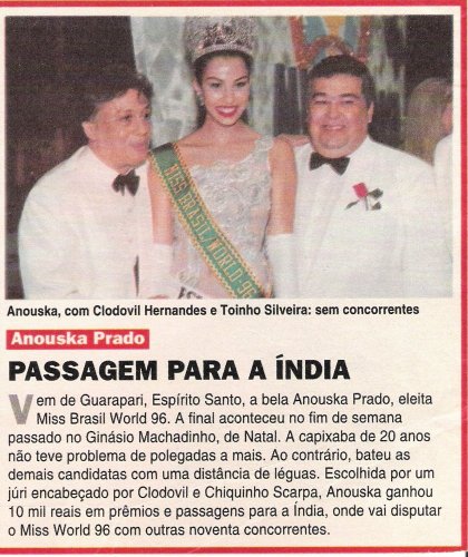Indianerin bei Miss Brasil Wahl